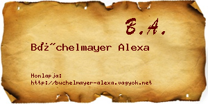 Büchelmayer Alexa névjegykártya